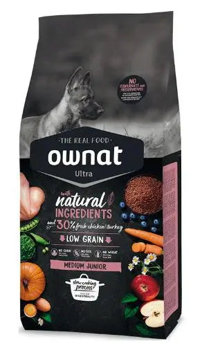 Ownat Ultra Canine Junior Medium 3Kg, nourriture pour chiens