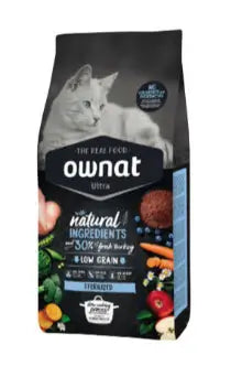 Ownat Ultra Feline Adult Sterilised 1,5kg, cat food