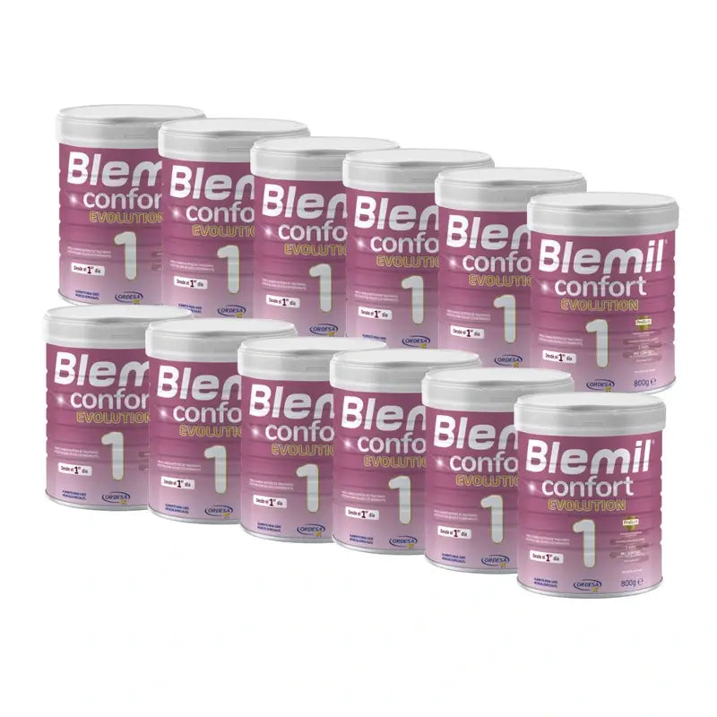 Blemil 1 Comfort Evolution, paquet de 12x800g