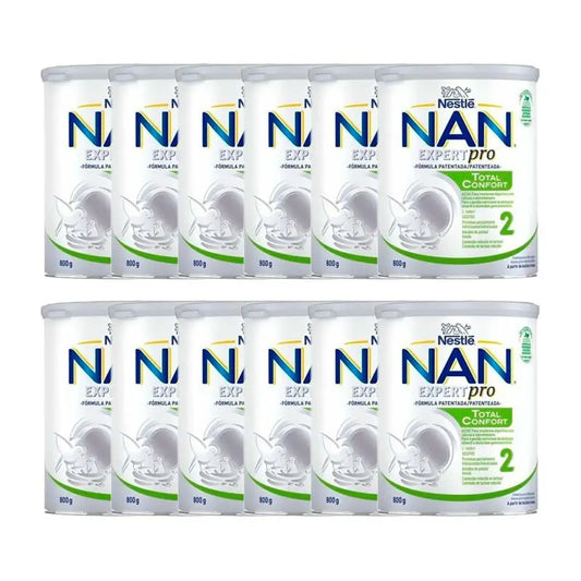 Pack 12 X Nan Comfort 2 Infant Milk, 800 g