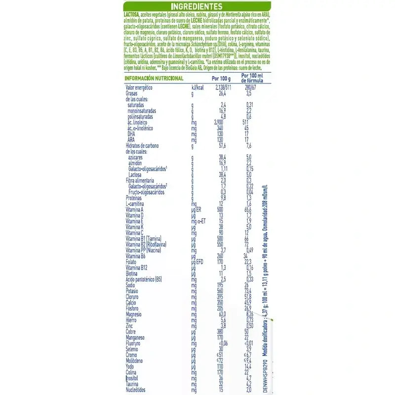 Lait infantile Nestlé Nan Total Comfort 1, paquet de 12 x 800 g