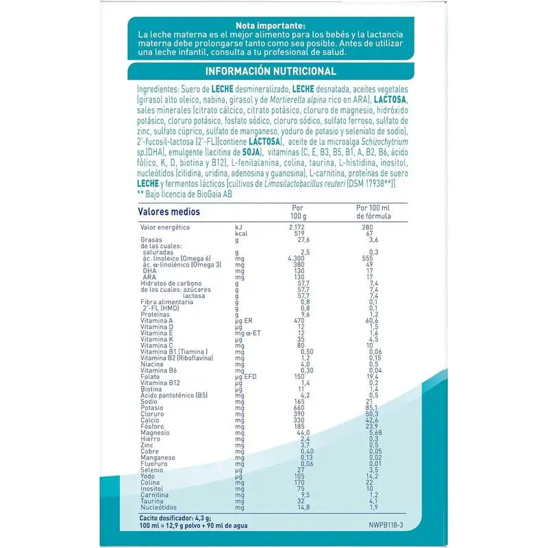 Nestlé Nan Optipro 1 Lait de démarrage, 12X1200 g