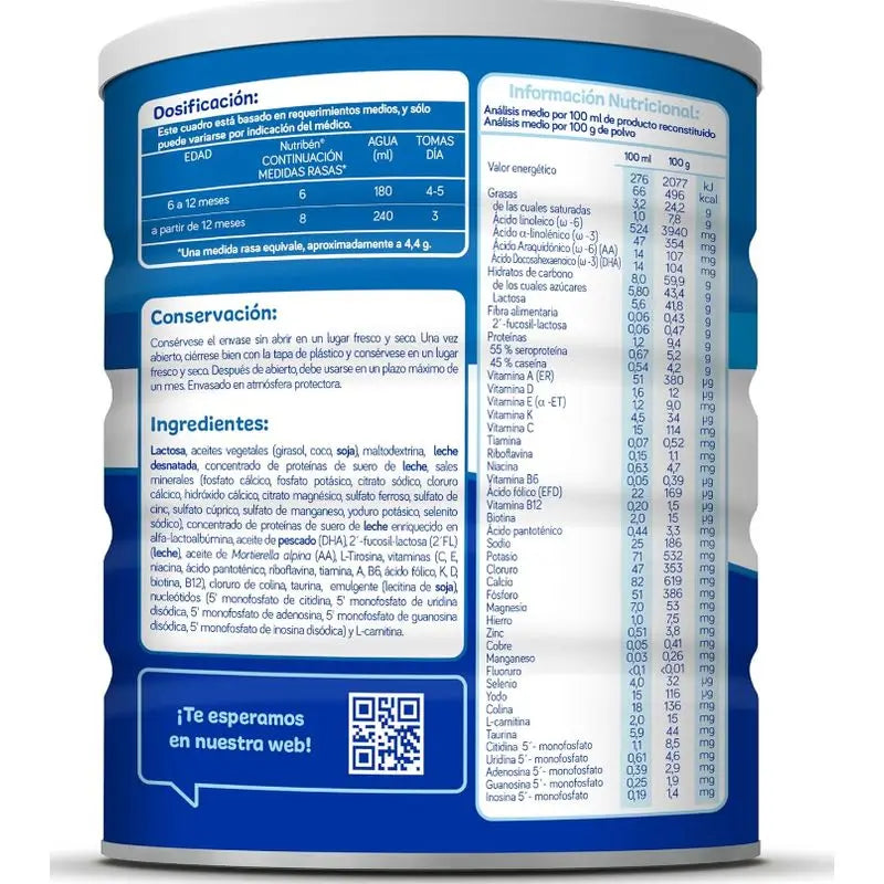 Nutribén Pro-Alfa 2 Milk Continuation, 12 X 800 g