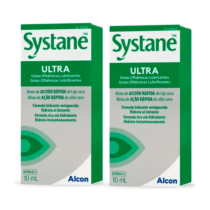 Systane Ultra Gouttes pour les yeux, paquet de 2 x 10 ml