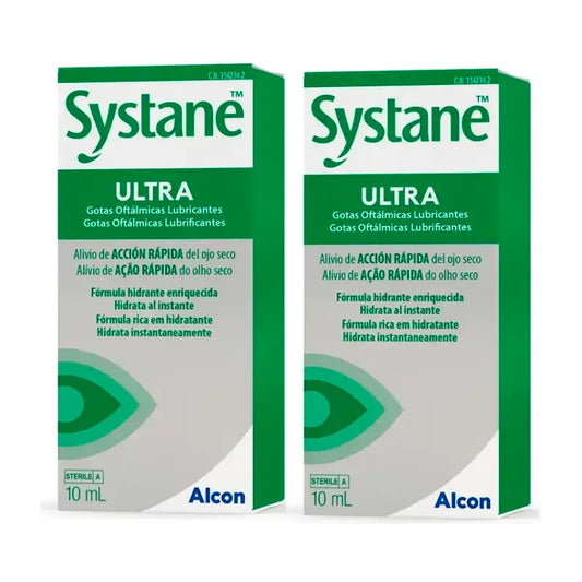 Systane Ultra Gouttes pour les yeux, paquet de 2 x 10 ml