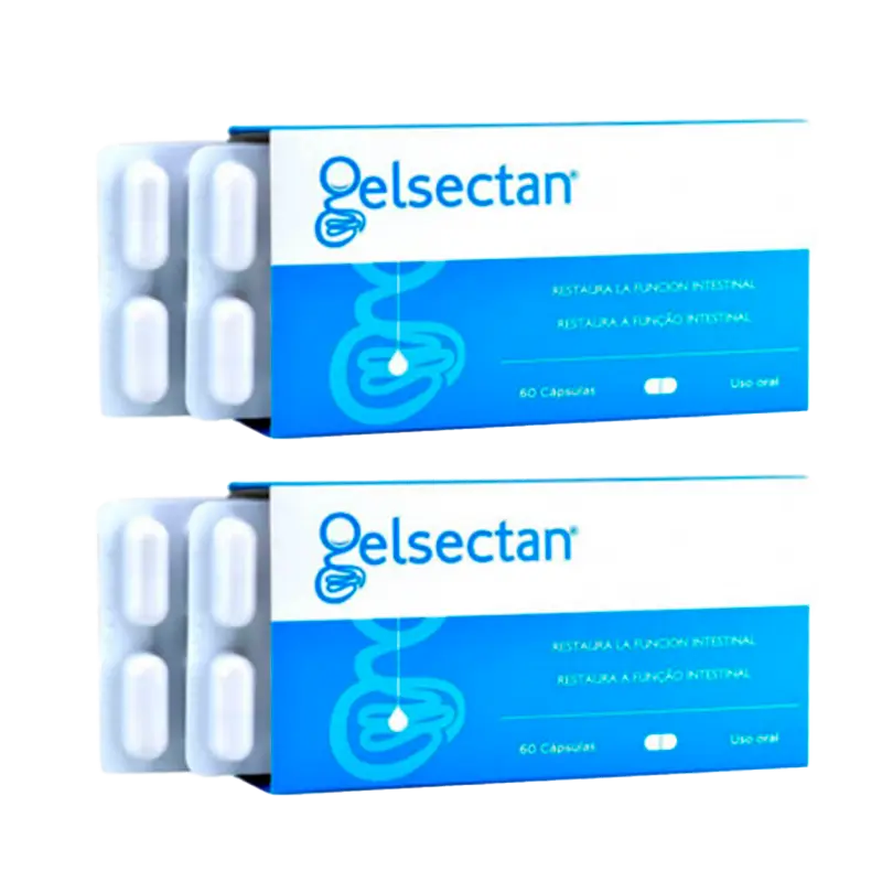 Gelsectan Pack 2 unités Fonction Intestinale 60 gélules