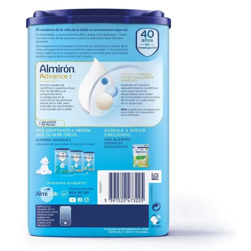 Almirón Advance 1, 2 X 800 grammes