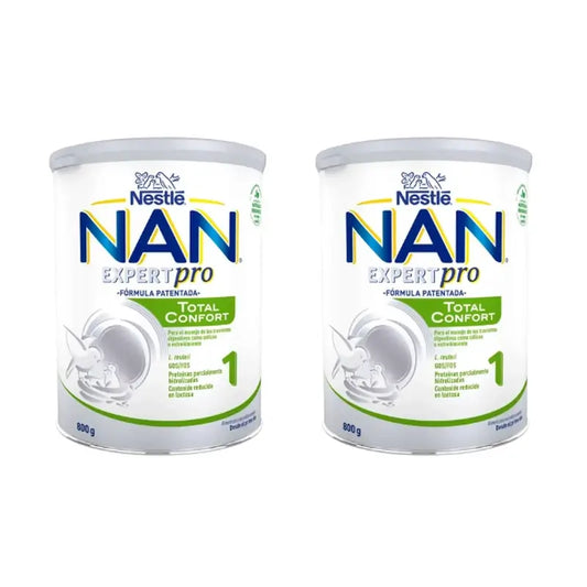 Lait infantile Nestlé Nan Total Comfort 1, paquet de 2 x 800 g