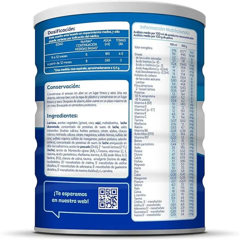 Nutribén Pro-Alfa 2 lait de suite, 2 x 800 g