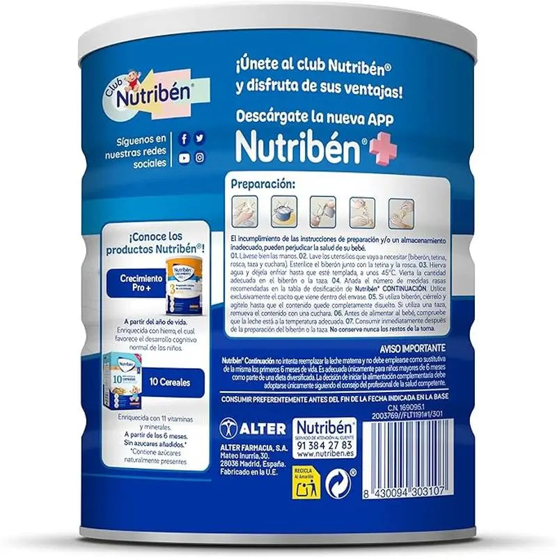 Nutribén Pro-Alfa 2 lait de suite, 2 x 800 g