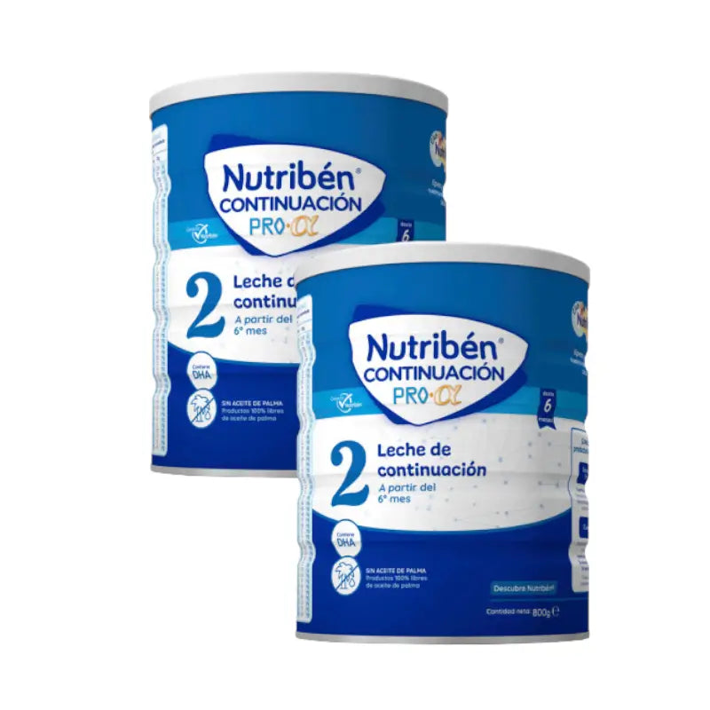 Pack 2 X Nutriben Continuacion Milk Pro-Alpha, 800 gr