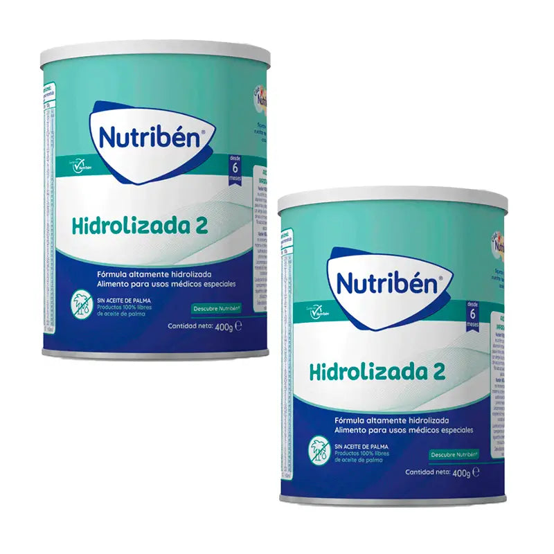 Nutribén Hydrolysé 2 Lait Continuation, 2 X 400 g