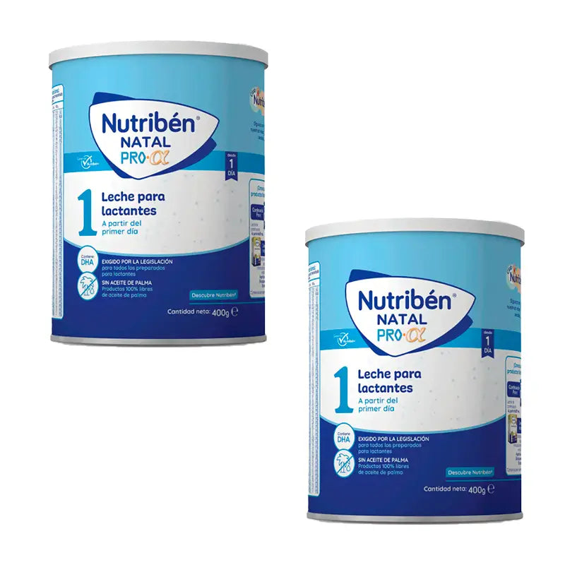 Nutribén Natal Pro-Alpha Lait de démarrage, 2 X 400 g