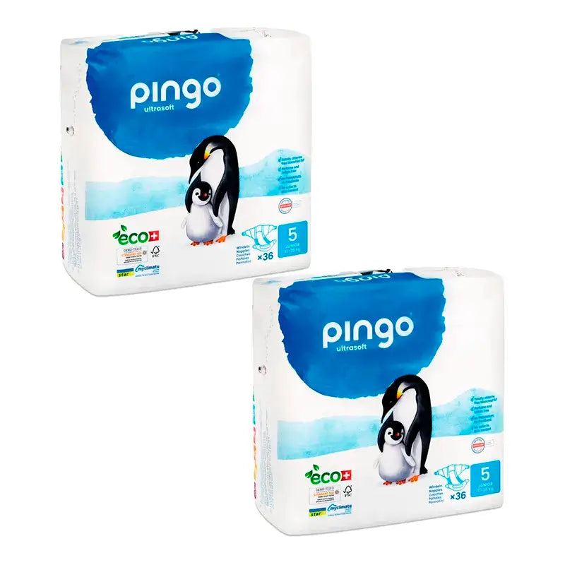 Pingo Nappy Culotte de protection taille 5, paquet de 2 x 28 unités