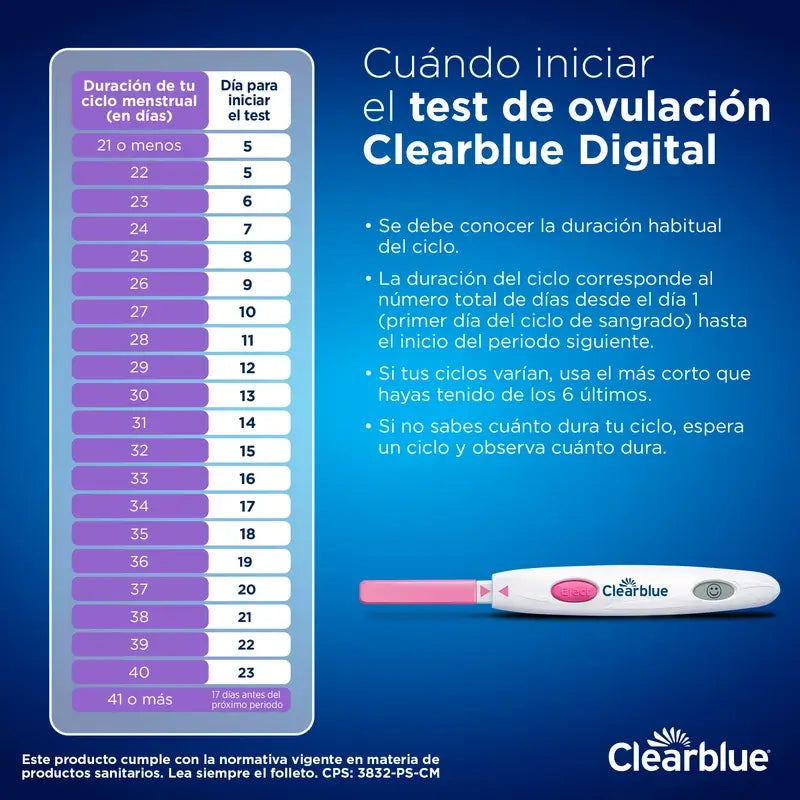 Clearblue Pack Test de grossesse précoce analogique 3 tests + Clearblue Test d'ovulation 30 bâtonnets de test