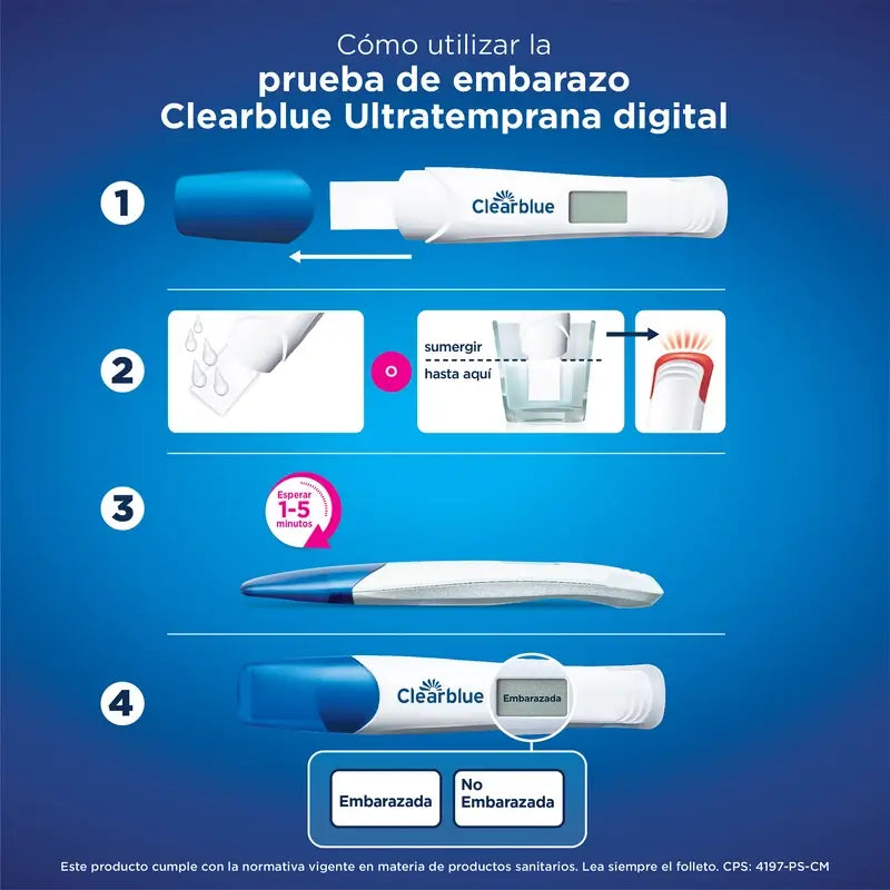 Clearblue Pack Test de grossesse numérique ultra-précoce, 3 tests