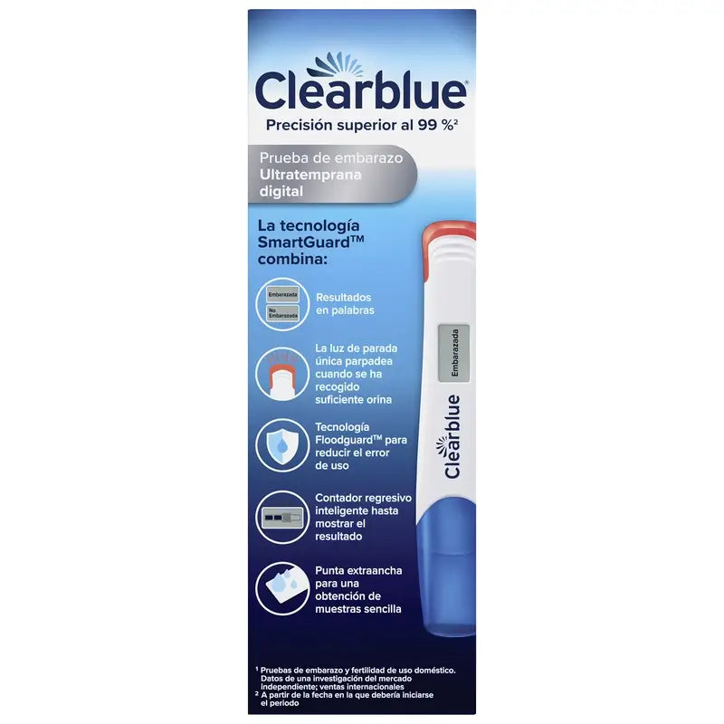Clearblue Pack Test de grossesse numérique ultra-précoce, 3 tests