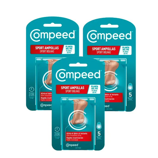 Compeed Pack Ampoules Plante de pied, 3x5 unités