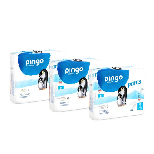 Pingo Couches-culottes écologiques, taille 5 (11-25 kg), lot de 3 x 28 unités