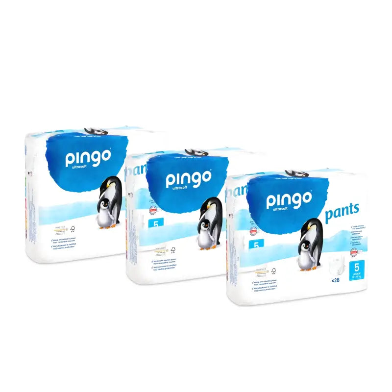 Pingo Couches-culottes écologiques, taille 5 (11-25 kg), lot de 3 x 28 unités
