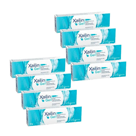XAILIN Gel pour la sécheresse oculaire, paquet de 8 x 10 g