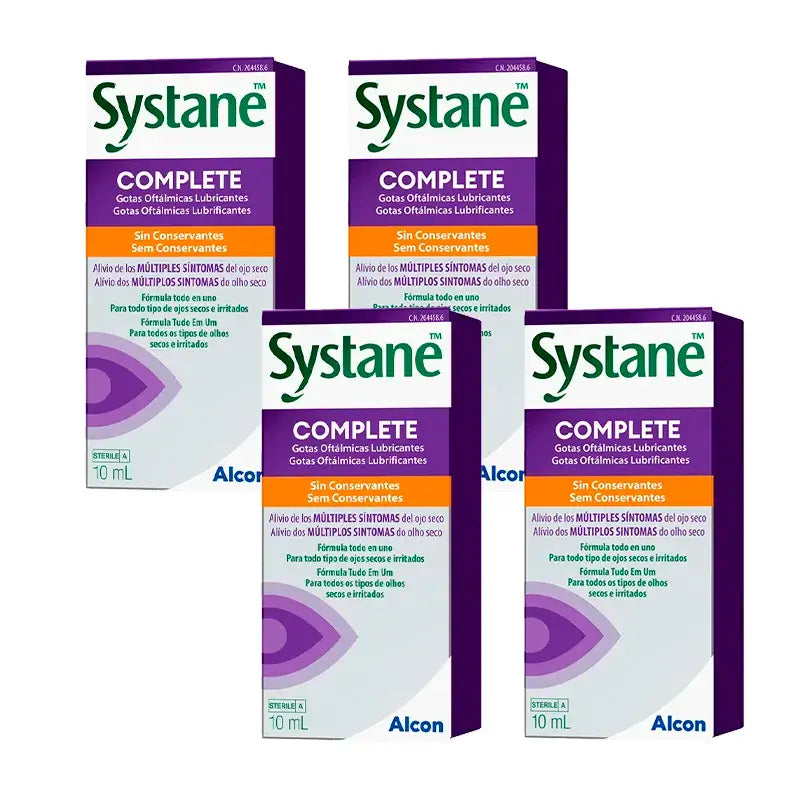 Systane Complete, paquet de 4 x 10 ml