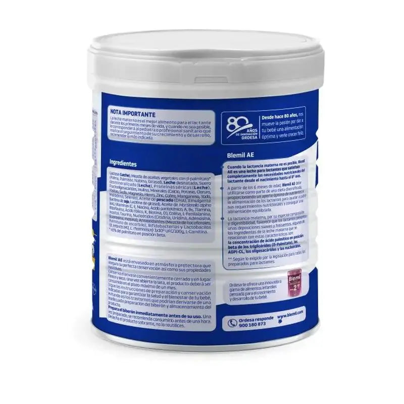 Pack 4 X Blemil Plus 1 AE, 800 grammes