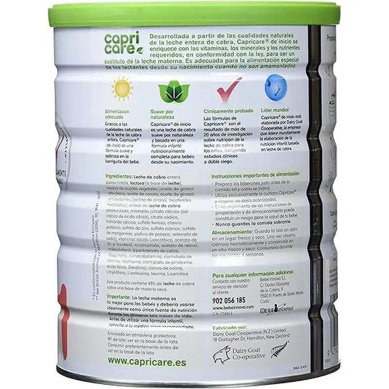 Capricare 1 lait infantile, paquet de 4 x 800g