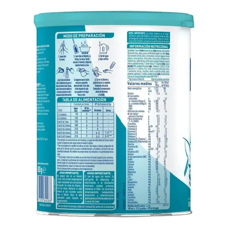 Nestlé Nan Optipro 1 Lait de démarrage, 4X800 g