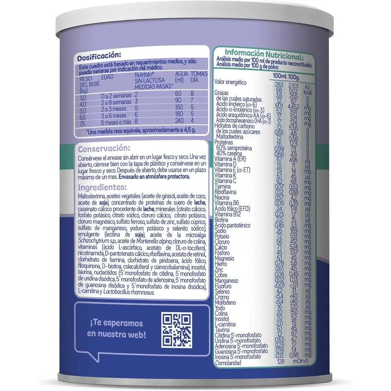 Nutribén Lactose-Free Milk Starter , 4 X 400 grammes
