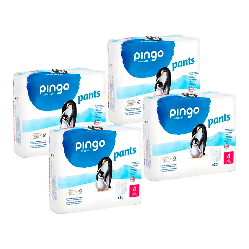Pingo Culotte de protection Taille 4, Pack 4 X 30 pcs.