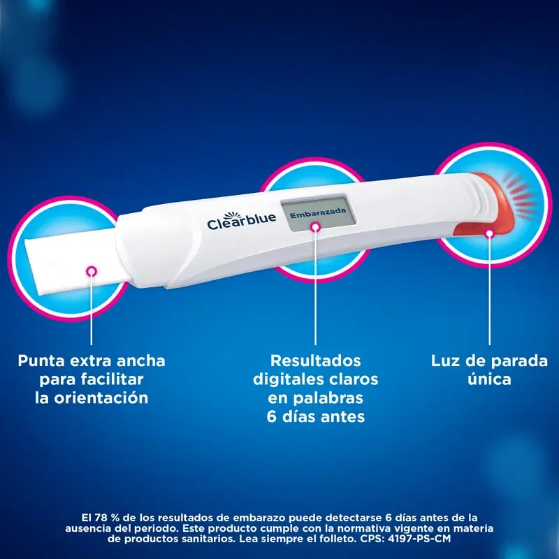 Clearblue Pack Test de grossesse numérique ultra-précoce, 6 tests