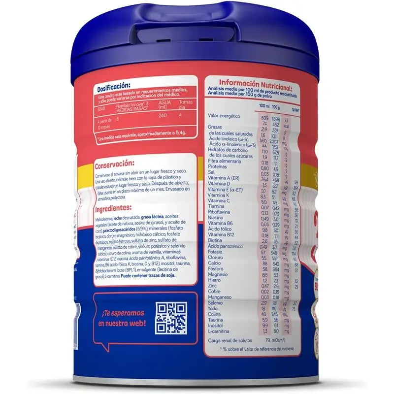 Nutribén Innova 3 Lait de croissance, 6 X 800 grammes
