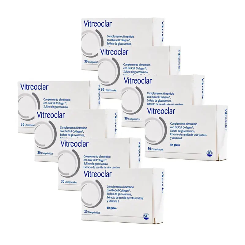 Pack 8 Vitreoclar Complément alimentaire pour la santé des yeux 30 comprimés