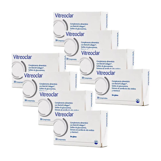 Pack 8 Vitreoclar Complément alimentaire pour la santé des yeux 30 comprimés