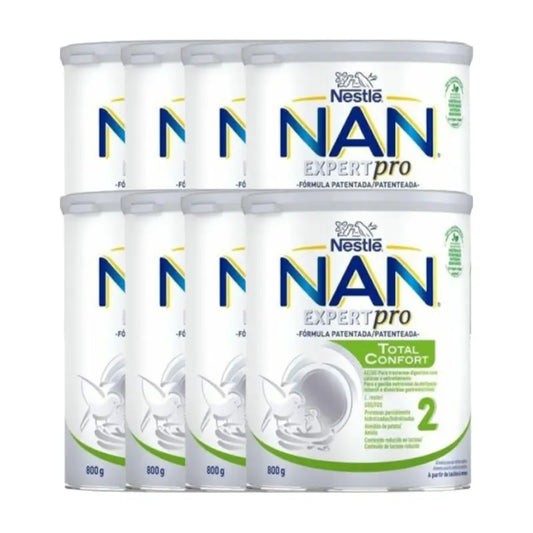 Pack 8 X Nan Comfort 2 Infant Milk, 800 g
