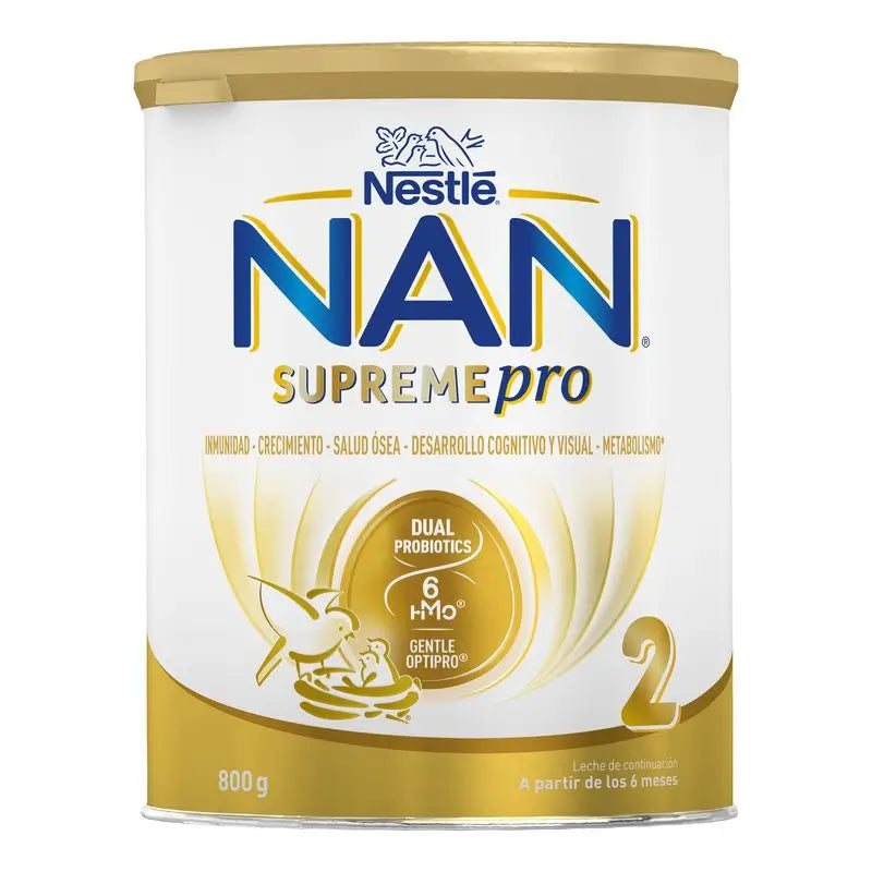 Préparation lactée Nestlé Nan Supreme Pro 2, 8X800 g