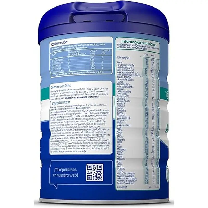 Nutribén AR Lait anti-reflux et anti-régurgitations, 8 X 800 grammes