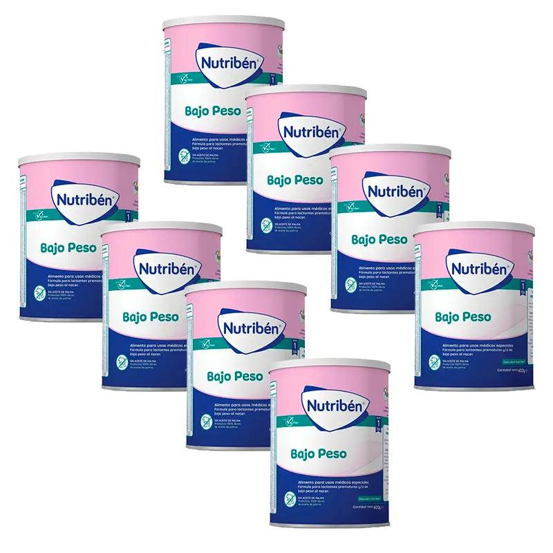 Lait allégé Nutribén, 8 X 400 grammes