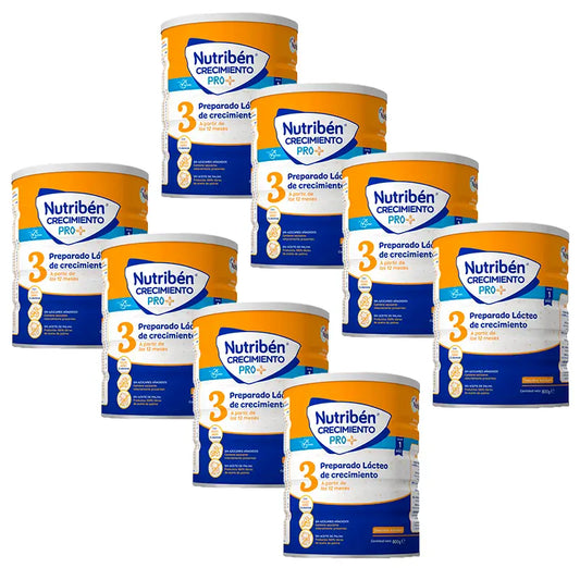 Nutribén Croissance Pro+ 3 Lait, 8 X 800 grammes