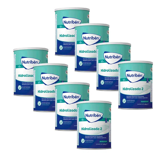 Nutribén Hydrolysé 2 Lait Continuation, 8 X 400 g