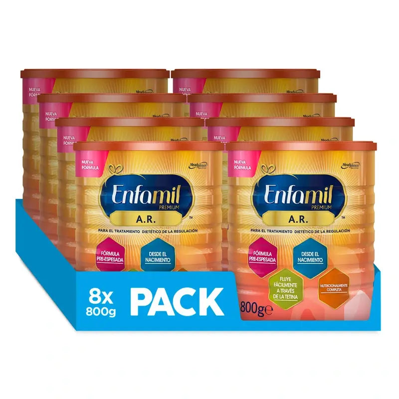 Enfamil Formule A.R. pour la prise en charge diététique des régurgitations, 8 x 800 Gr.