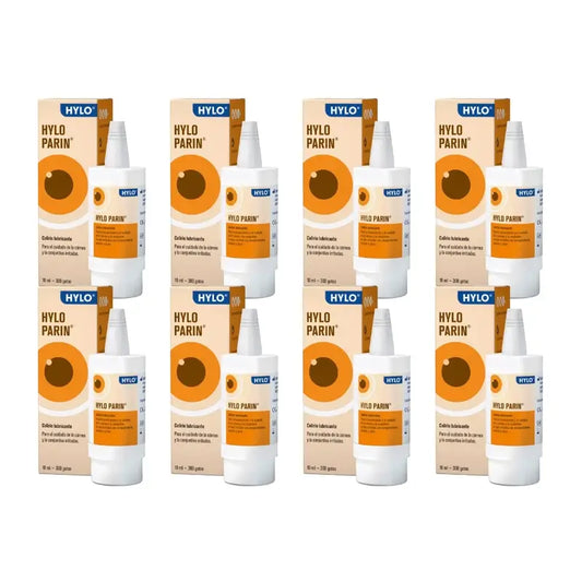 Hylo Parin Gouttes pour les yeux 10 ml, paquet de 8