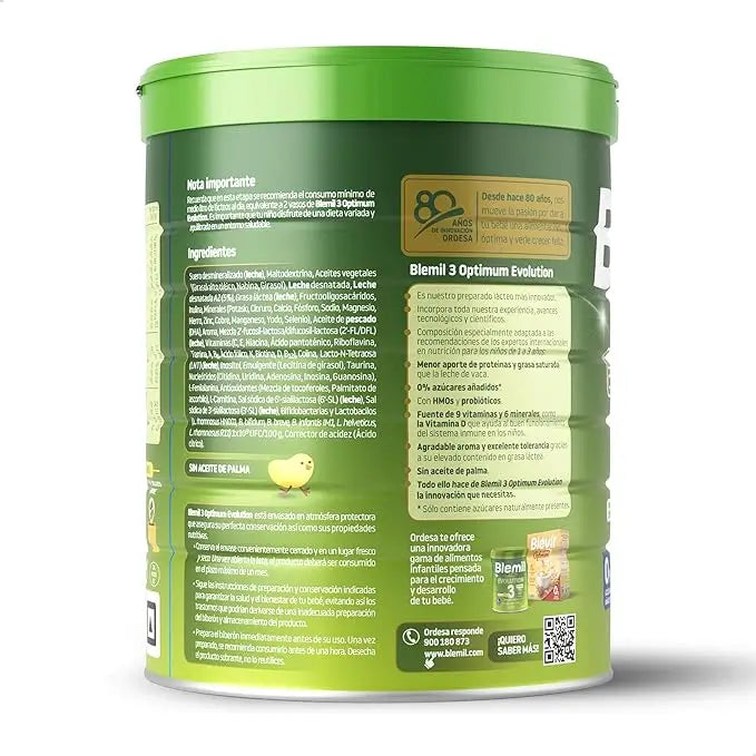 Blemil Optimum Evolution 3 Lait de croissance, 8X800g