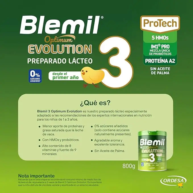 Blemil Optimum Evolution 3 Lait de croissance, 8X800g
