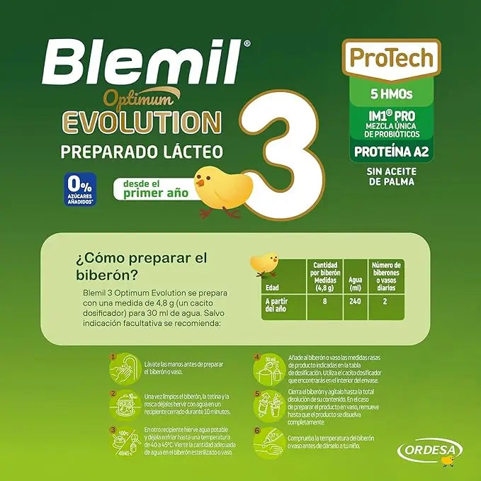 Blemil Optimum Evolution 3 Lait de croissance, 8X800g