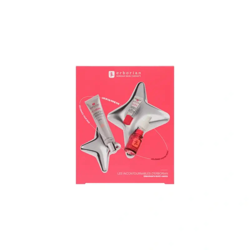 Coffret Erborian CC Crème + CC Eye + Skin Therapy Clair