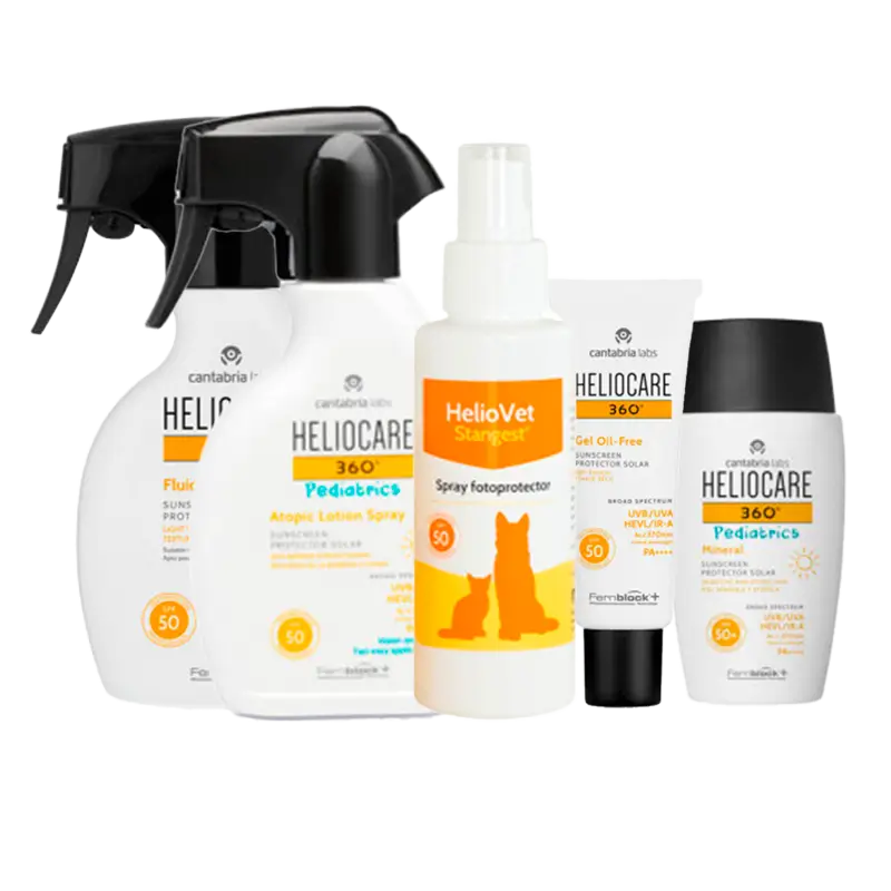 Pack famille solaire HELIOCARE , HELIOVET