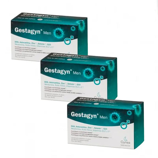 Gestagyn Men Capsules Molles, Pack 3x60 Capsules