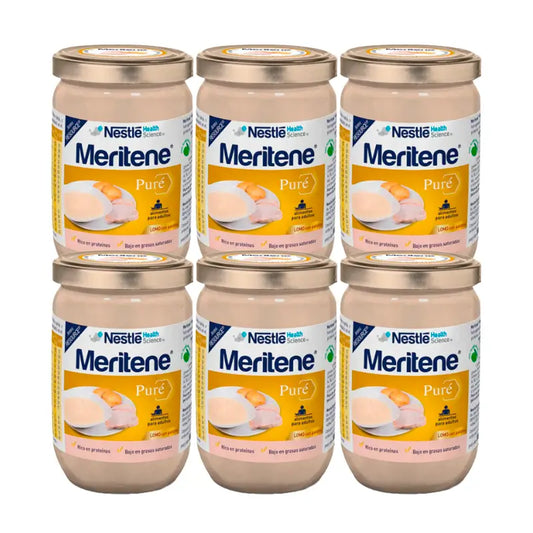 Meritene Longe de porc en purée avec pommes de terre, paquet de 6x300g